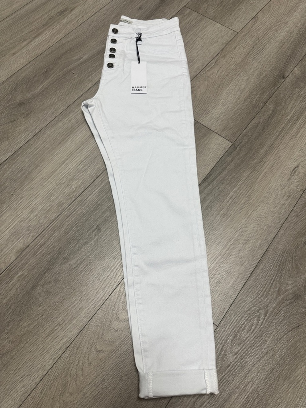 Hammer Jeans High-Rise Skinny Jeans in White